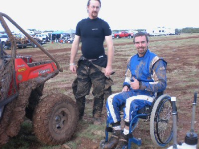 Chris and Todd after the Whiplash race