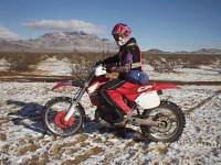 Enduro at Lucerne Valley in the snow