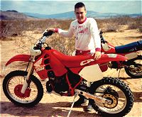 Chris with his new 89 CR250R that he rode for many years.